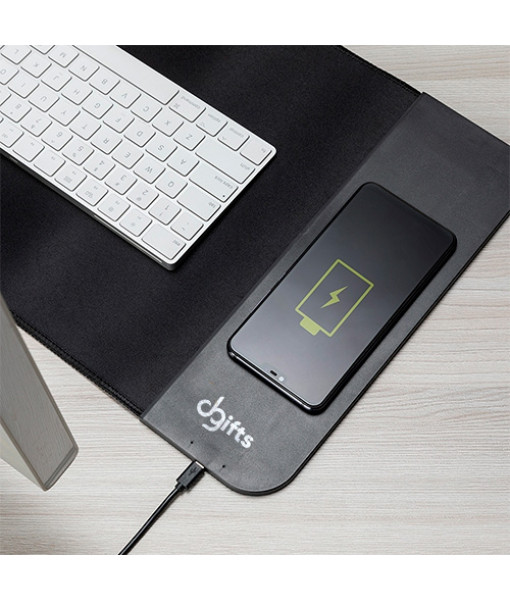 Desk Pad com carregamento por indução